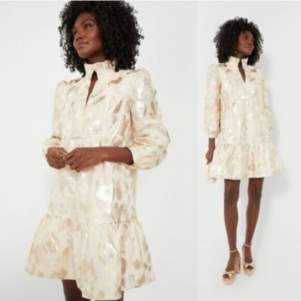 Tuckernuck Bellini Fil Coupe Champagne Palmerston Formal Mini Dress Size XXXL